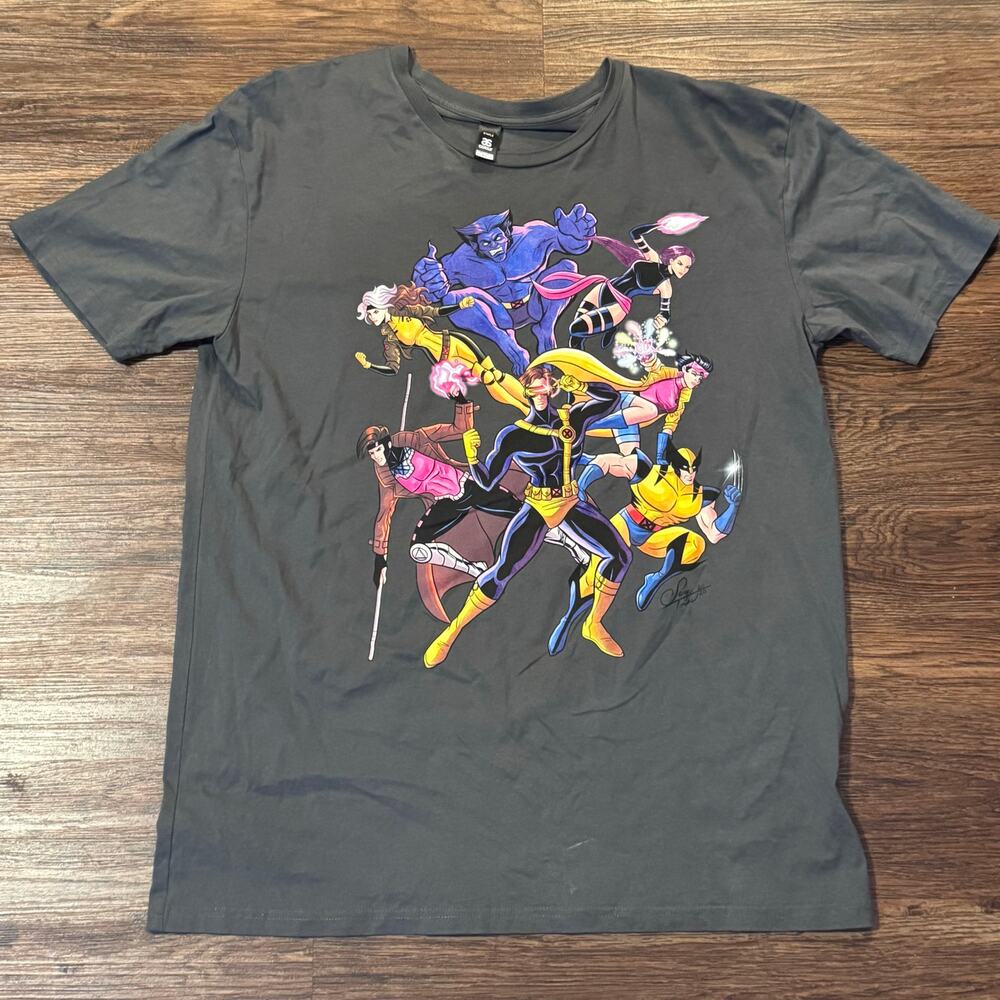 Reason X-Men Graphic T-Shirt Cyclops Wolverine Gambit Beast‎ Size L